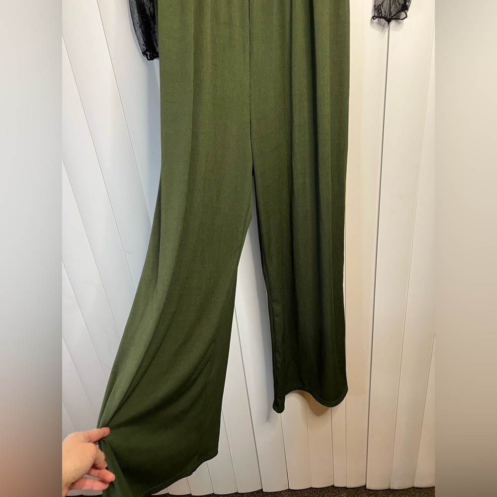 Olive Green Women's Jumpsuit - Picture 9 of 14